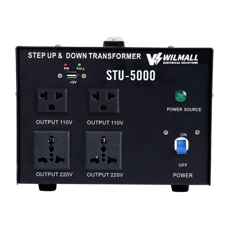 STU-5000 step up and step down transformer 5000W WILMALL front view