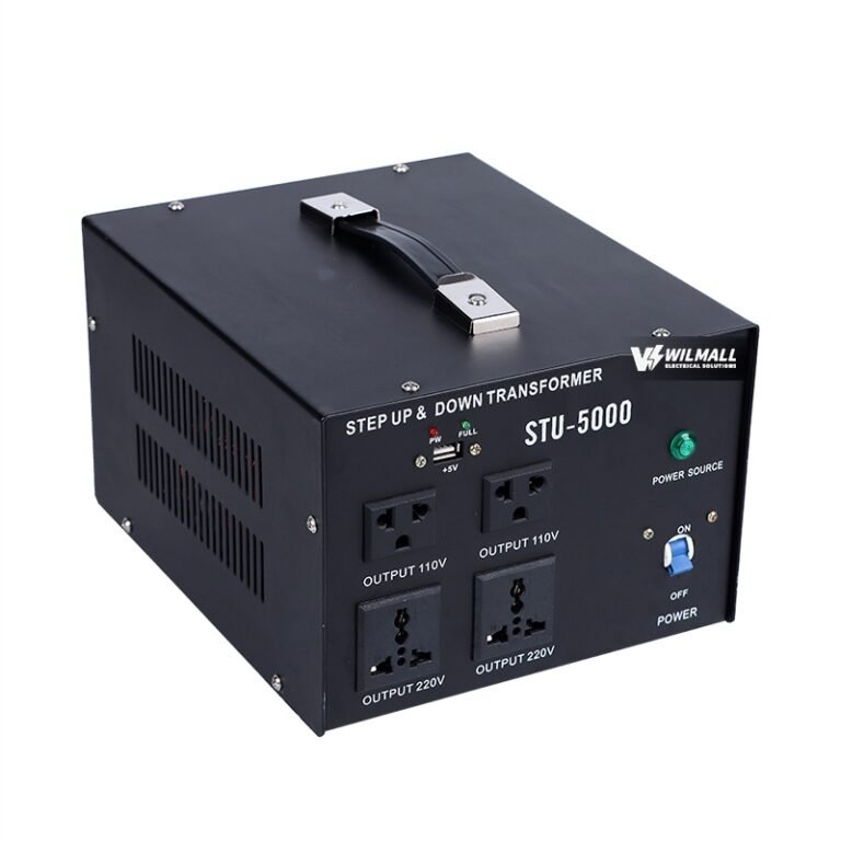 STU-5000 step up and step down transformer top view
