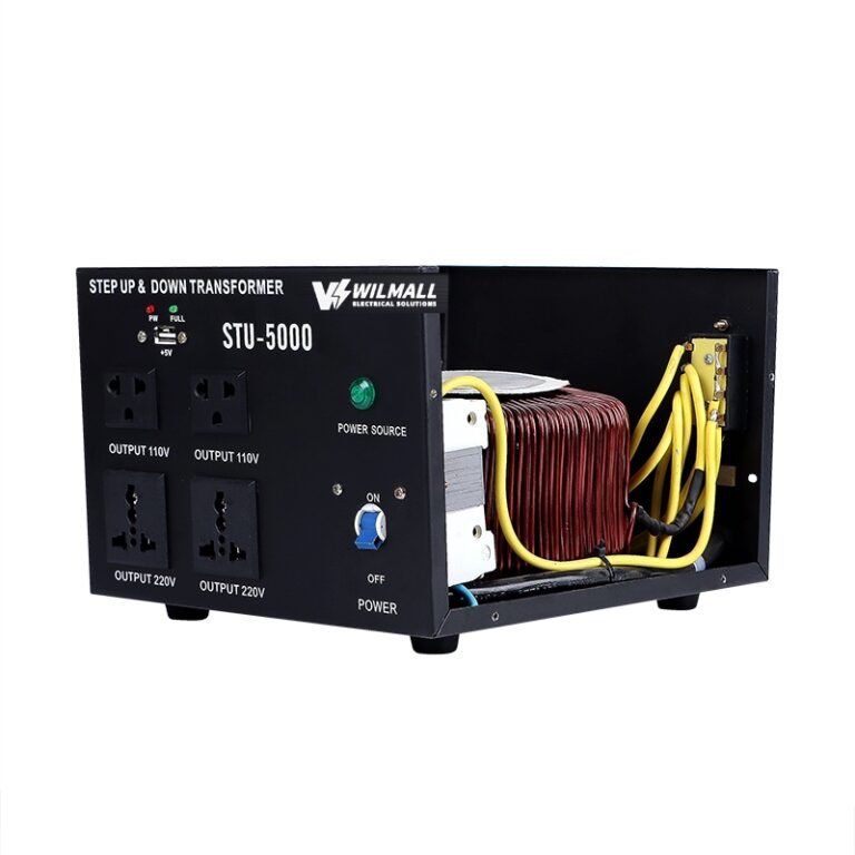 STU-5000 step up and step down transformer internal view