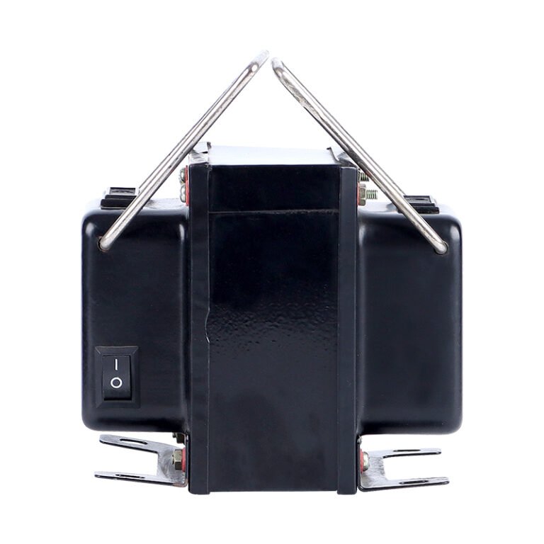 TC-1000 WILMALL step down transformer side view with switch