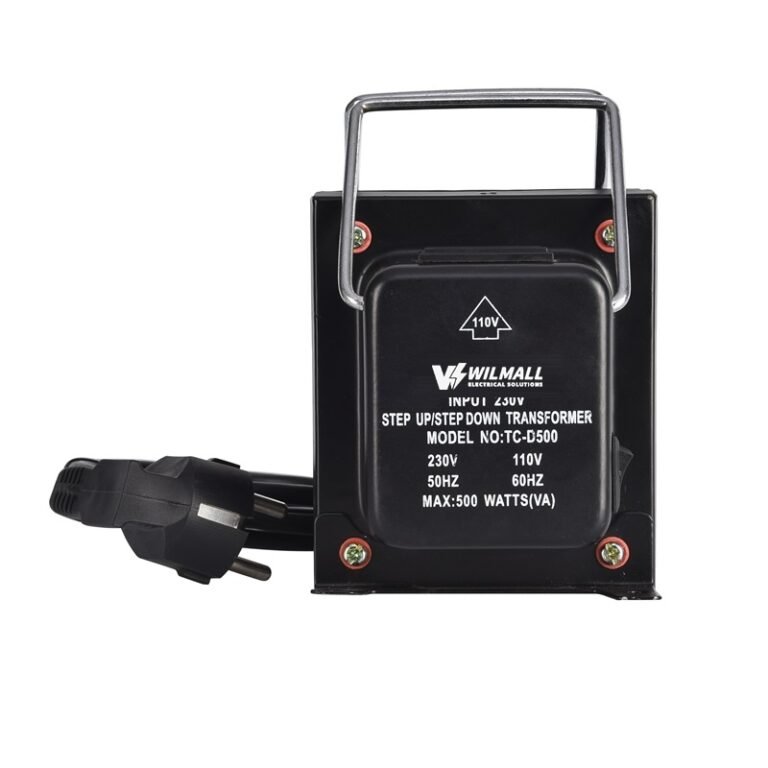 TC-D500 step up and step down transformer 500VA WILMALL view 2