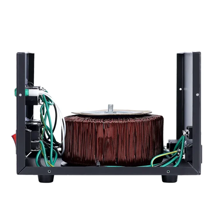 DT-1000VA internal copper winding coil close-up
