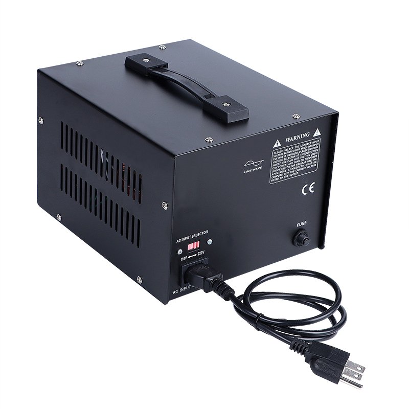 DT-1000VA side view showing carrying handle and ventilation cooling slots