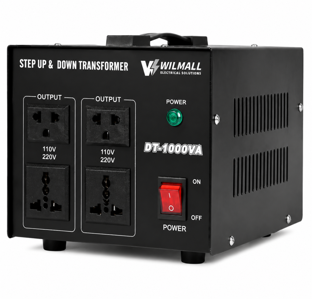 DT-1000VA front face product photo with Wilmall branding