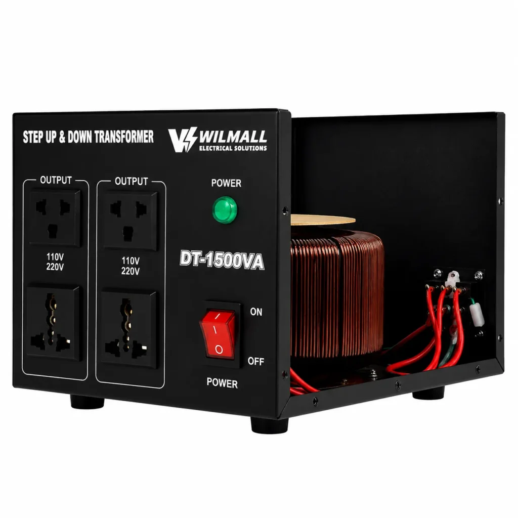ST-1500 Step Up Transformer internal copper winding construction