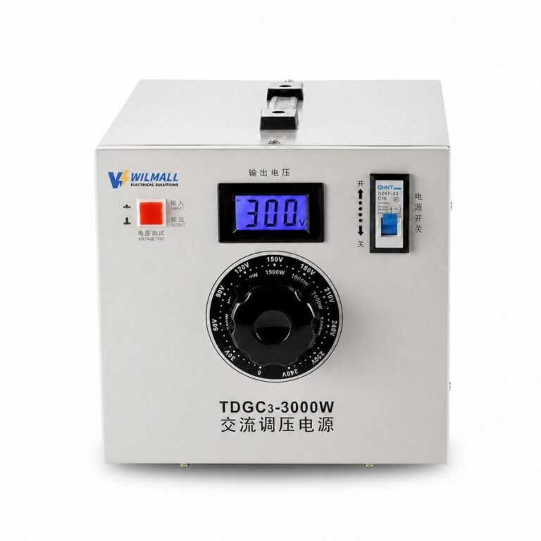 TDGC3-500W variac back panel with power cord