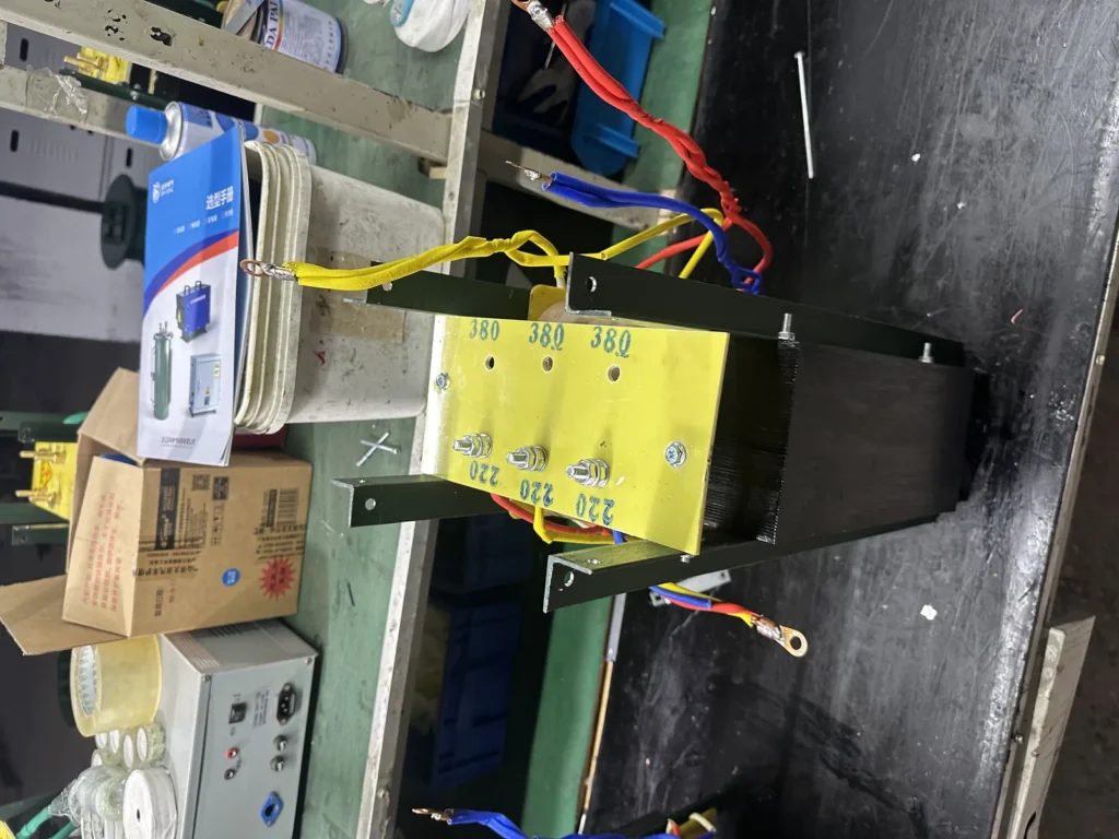 Wilmall final inspection, variable transformer assembly