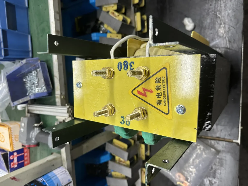 Wilmall bench testing, control transformer fabrication
