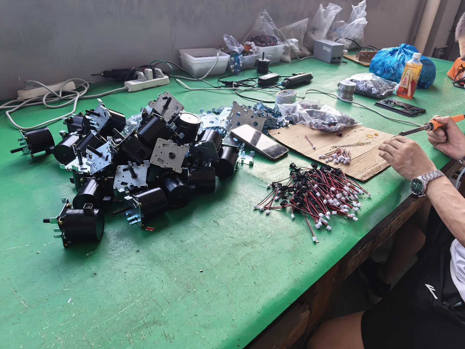 private label transformer assembly line at our OEM factory in Yueqing China