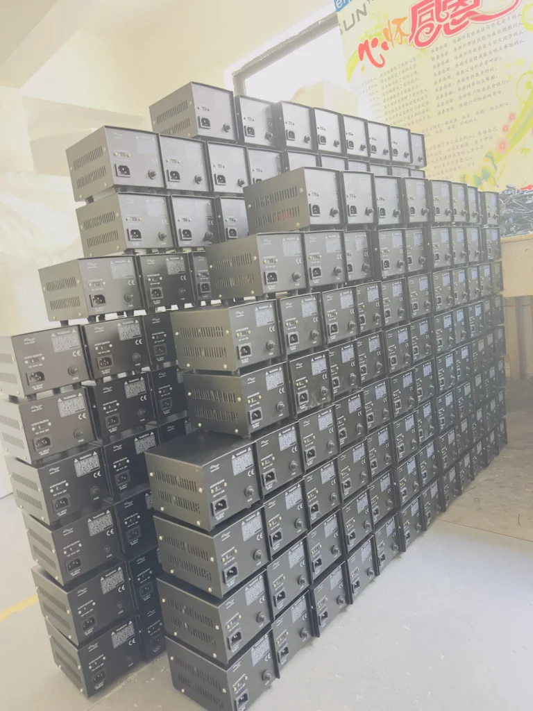Wilmall bench testing, transformer factory quality control