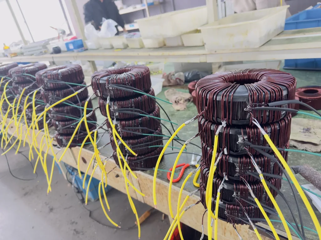 Wilmall production line, 220V to 110V transformer production
