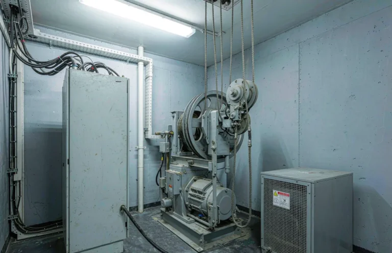 Step down transformer in an elevator machine room feeding the 110V control circuit
