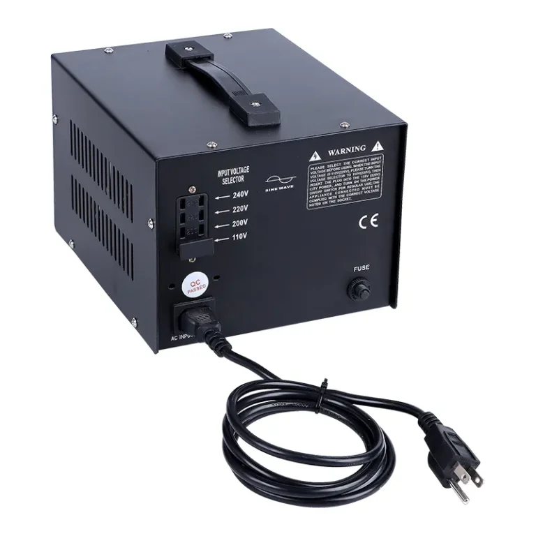 STU-2000VA 120V to 240V step up transformer with power cord and US plug